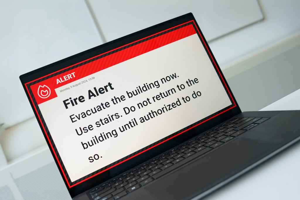 desktop alerts fire alert