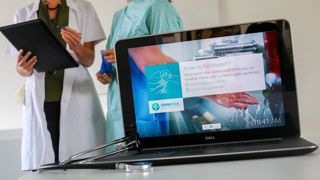 screensaver healthcare communications netpresenter