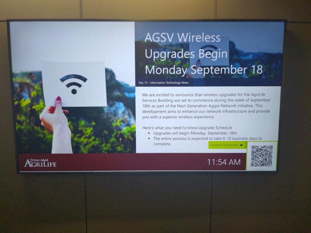 Texas A&M AgriLife - Netpresenter Digital Signate