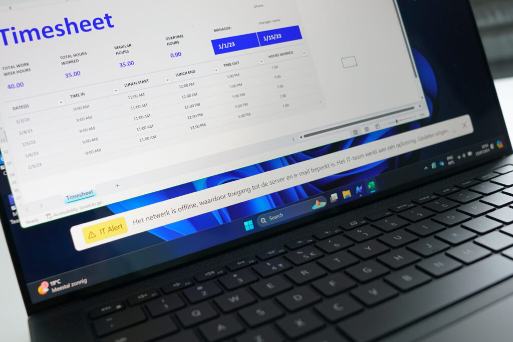 IT crisis management - Desktop ticker