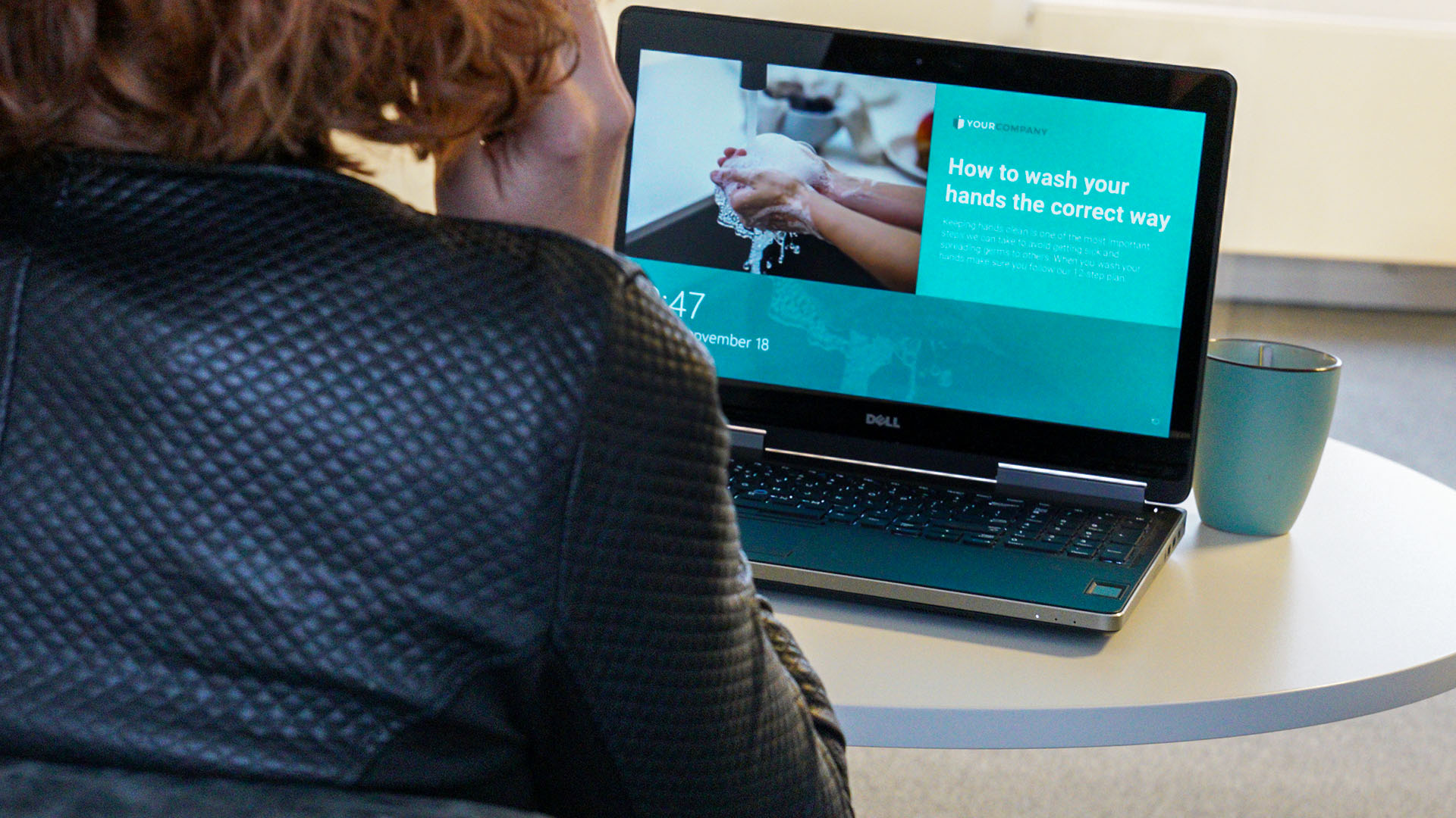 Corporate Lock Screens Example Wash Hands