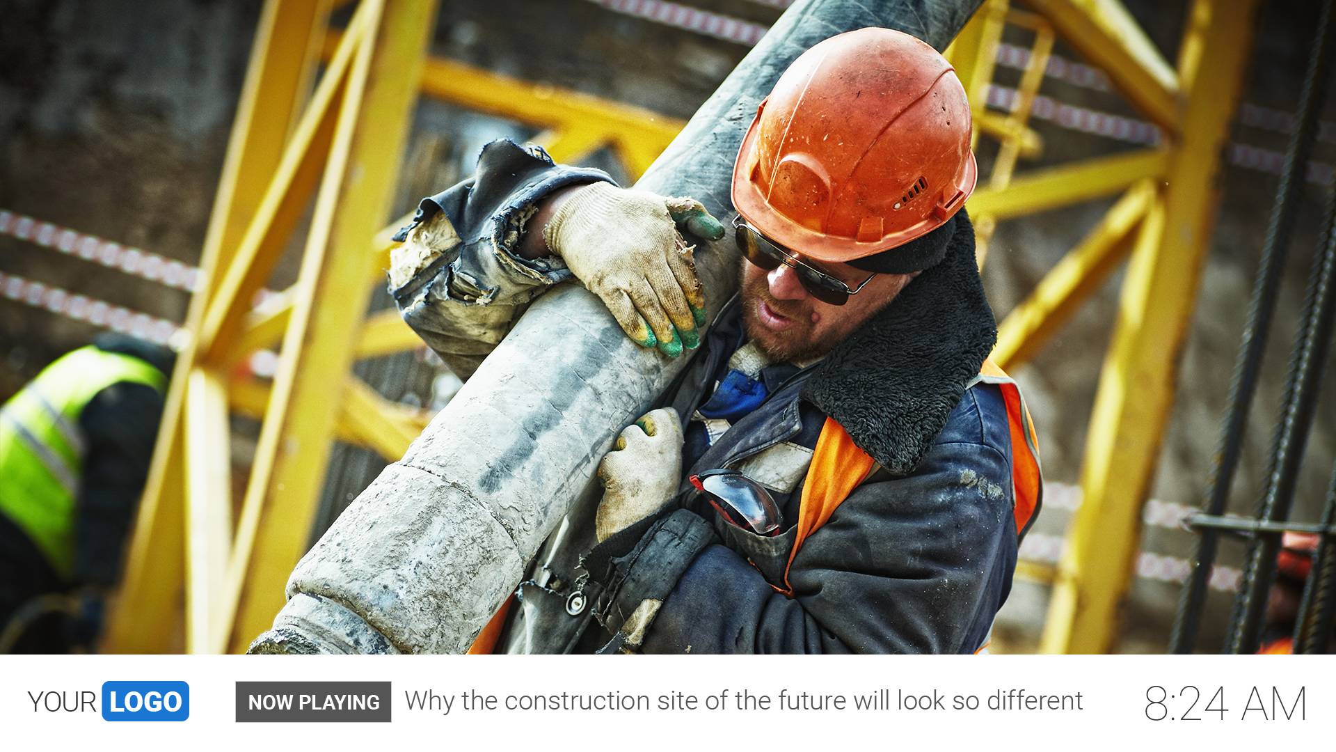 digital signage template video