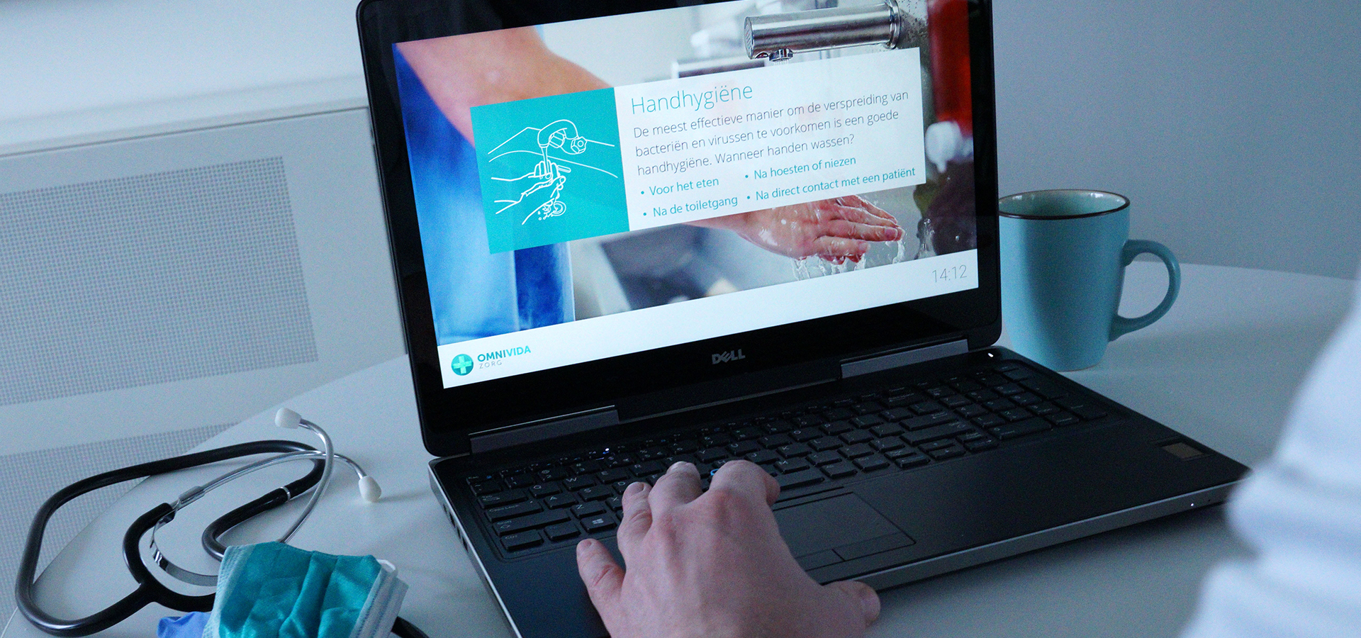 communicatie in de zorg laptop