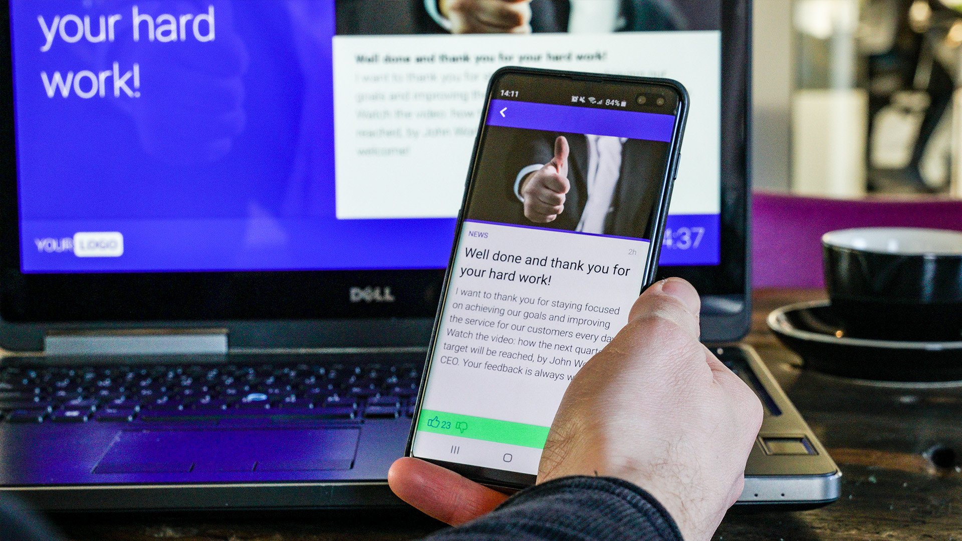 working from home example