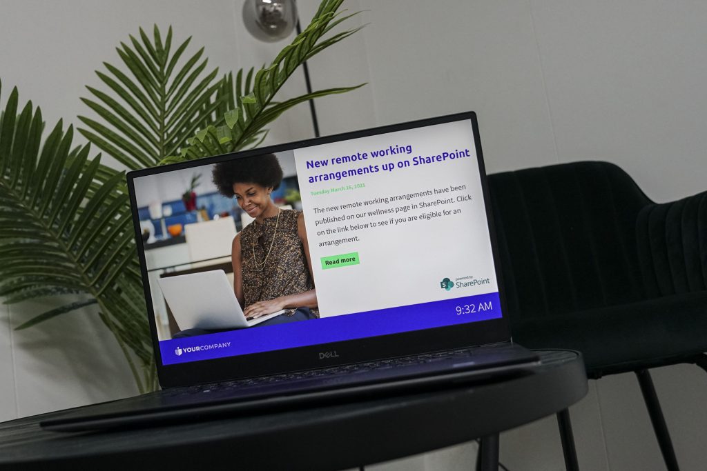 screensaver remote working sharepoint