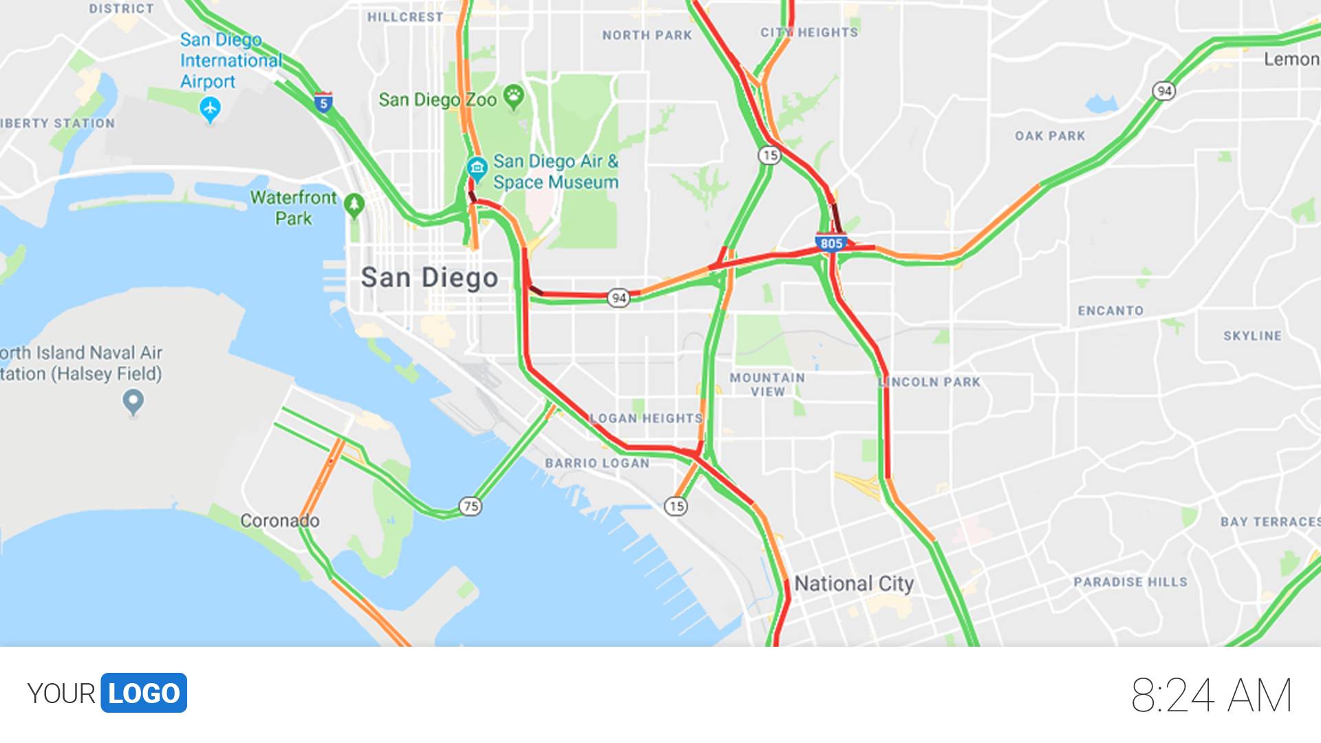 digital signage templates traffic