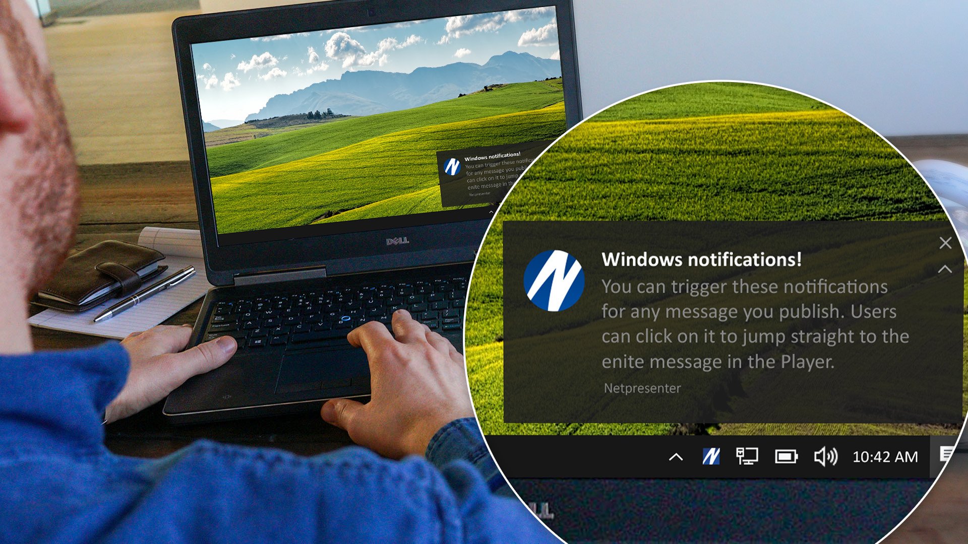 Give your messages an extra push windows notification feature