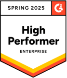 High Performer Enterprise G2 Badge